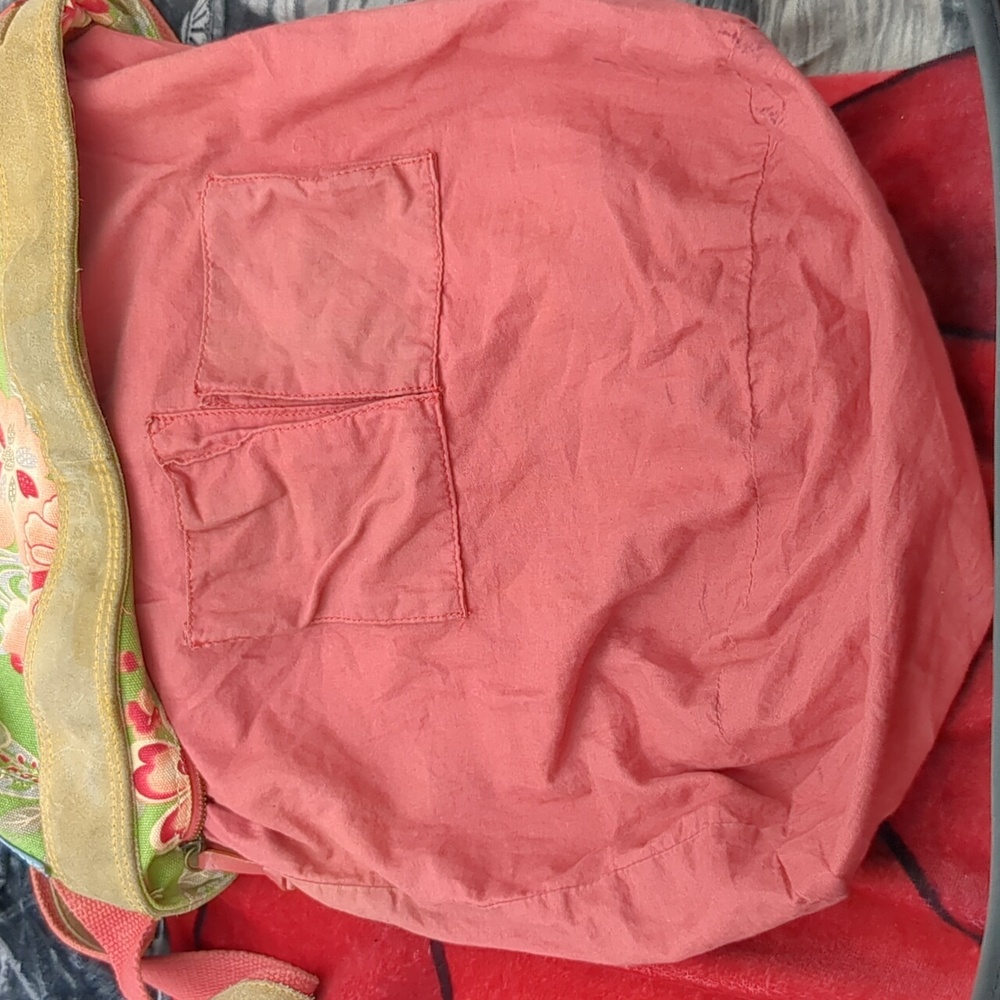 Lucky Brand! Floral suede Bohemian bag - Picture 12 of 16